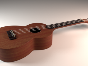 hawaiian guitar 3D Модель