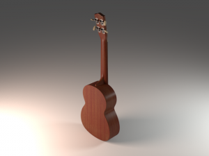 hawaiian guitar 3D Модель
