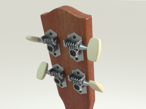 hawaiian guitar 3D Модель