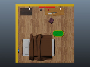 isometric room model 3D 模型