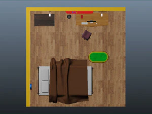 isometric room model 3D Model