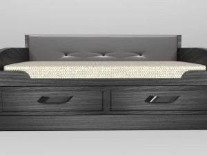 ergonomic modern bed 3D मॉडल