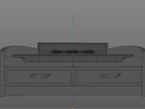 ergonomic modern bed 3D मॉडल