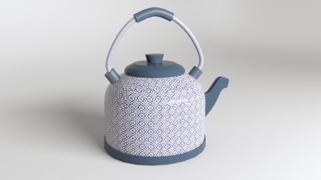 ethnic kettle 3D Model .c4d .max .obj .3ds .fbx .stl .blend 