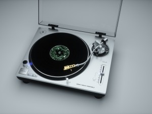 technics turntable vinyl record player Modelo 3D
