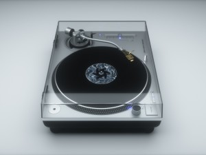 technics turntable vinyl record player Modelo 3D