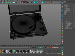 technics turntable vinyl record player Modelo 3D