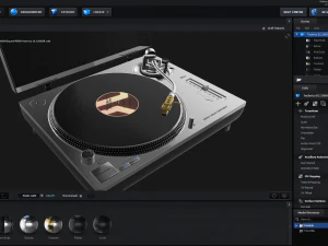 technics turntable vinyl record player 3D Model