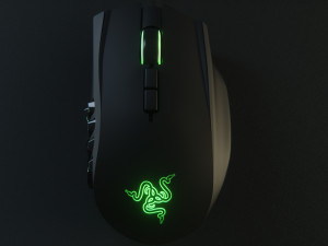 razer naga chroma firefly rgb gaming computer mouse Modèle 3D