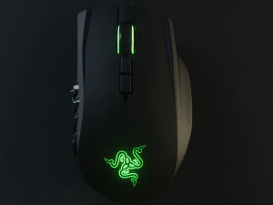razer naga chroma firefly rgb gaming computer mouse 3D Model