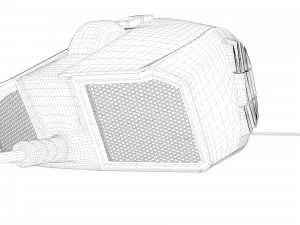 razer naga chroma firefly rgb gaming computer mouse 3D Model