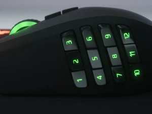 razer naga chroma firefly rgb gaming computer mouse 3D Model