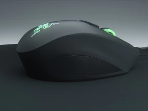 razer naga chroma firefly rgb gaming computer mouse 3D Model