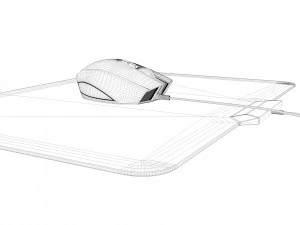 razer naga chroma firefly rgb gaming computer mouse 3D Model