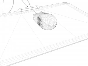 razer naga chroma firefly rgb gaming computer mouse 3D Model