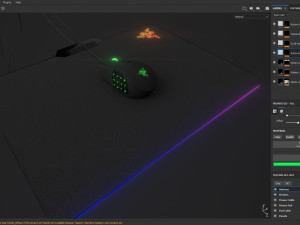 razer naga chroma firefly rgb gaming computer mouse Modèle 3D