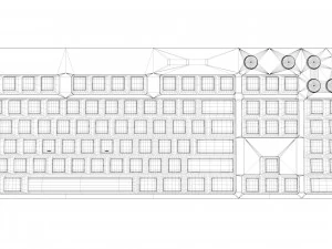 teclado de computador rgb sem fio logitech Modelo 3D