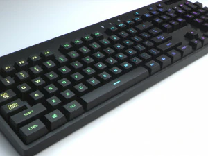 teclado de computador rgb sem fio logitech Modelo 3D