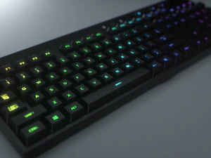 teclado de computador rgb sem fio logitech Modelo 3D