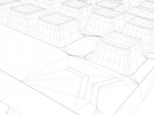 teclado de computador rgb sem fio logitech Modelo 3D