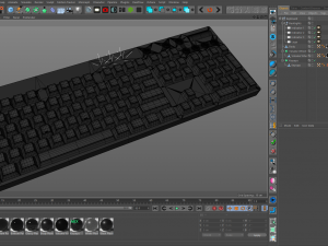logitech wireless rgb computer keyboard Modèle 3D