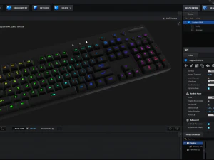 teclado de computador rgb sem fio logitech Modelo 3D