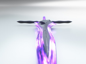 magical crystal sword with glowing blade free Modelo 3D