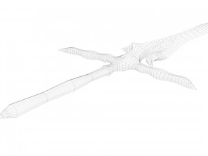 magical crystal sword with glowing blade free Modelo 3D