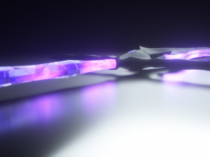 magical crystal sword with glowing blade free Modelo 3D