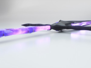 magical crystal sword with glowing blade free Modelo 3D