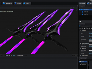 magical crystal sword with glowing blade free Modelo 3D