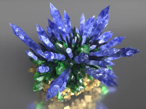 crystal formation free 3D Model
