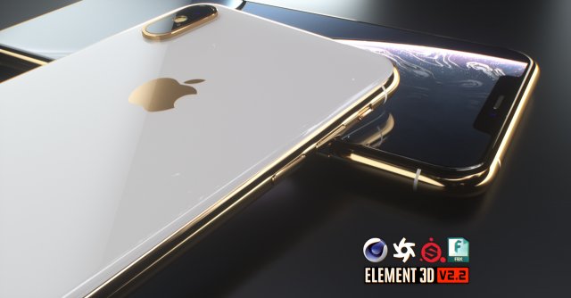 apple iphone xs max 3D Модель .c4d .max .obj .3ds .fbx .stl .blend