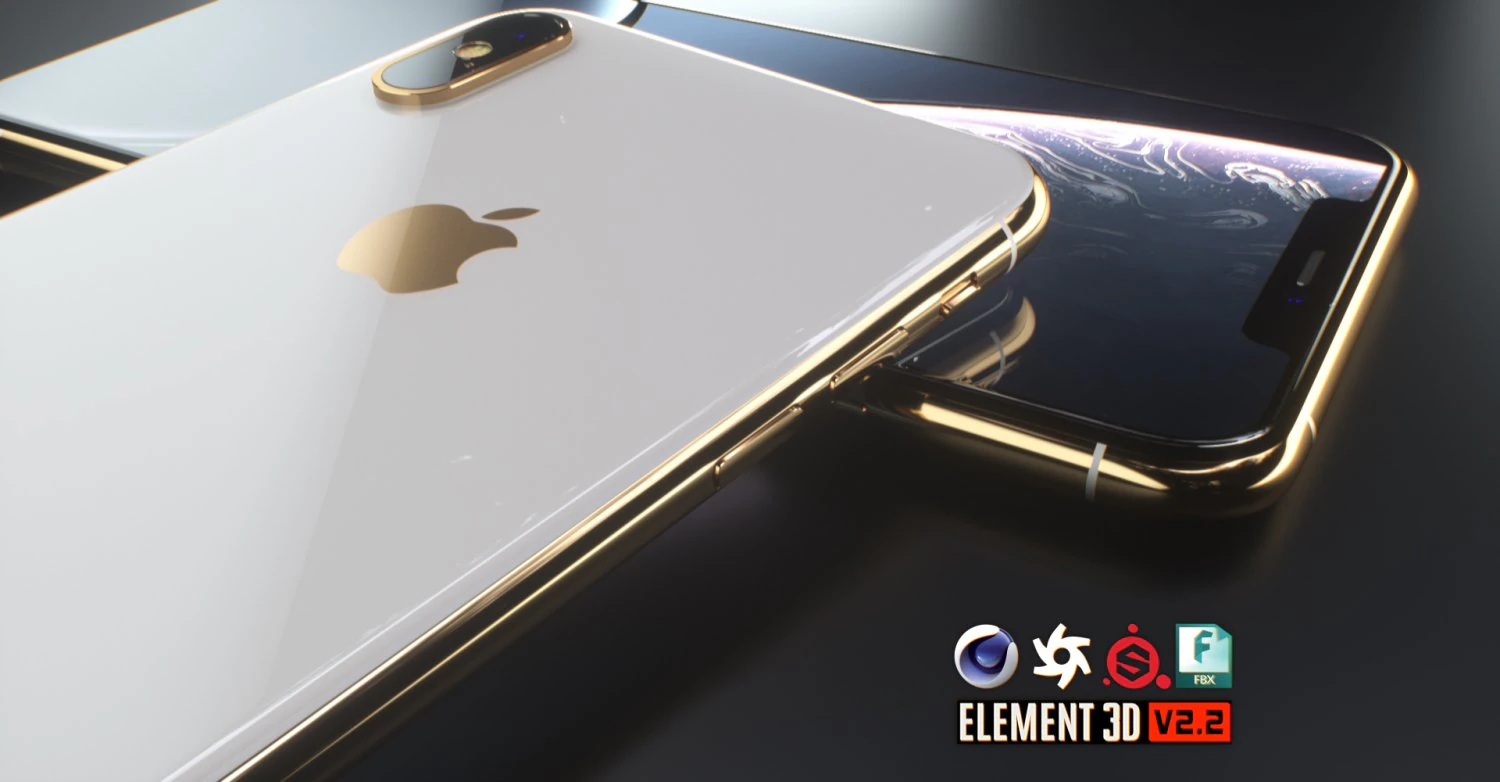 apple iphone xs max 3D Model .c4d .max .obj .3ds .fbx .stl .blend 