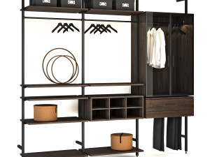 wardrobe system raumplus 3D मॉडल