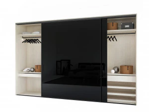 ラウムプラス黒のワードローブ 3Dモデル