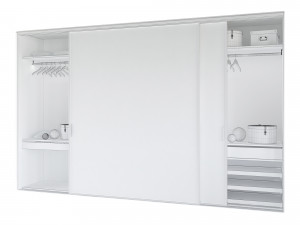 raumplus black wardrobe Modelo 3D