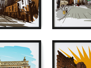 city drawings 1 Modèle 3D