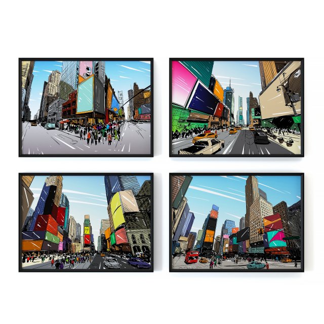 city drawings 2 3D-Modell .c4d .max .obj .3ds .fbx .stl .blend 