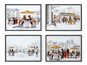 city drawings 3 Modelo 3D