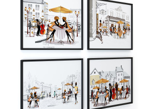 city drawings 3 3Dモデル