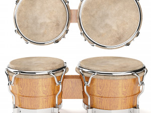 bongo drum 3D मॉडल