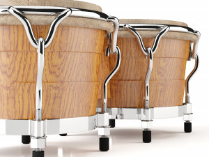 bongo drum 3D मॉडल