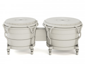 bongo drum 3D मॉडल