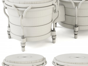 bongo drum 3D मॉडल
