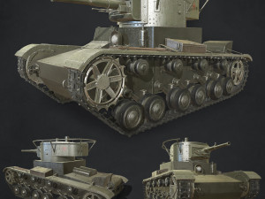 russian tank 3D मॉडल