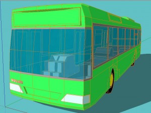 bus volvo Model 3D