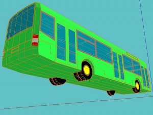 bus volvo Model 3D