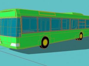bus volvo Model 3D