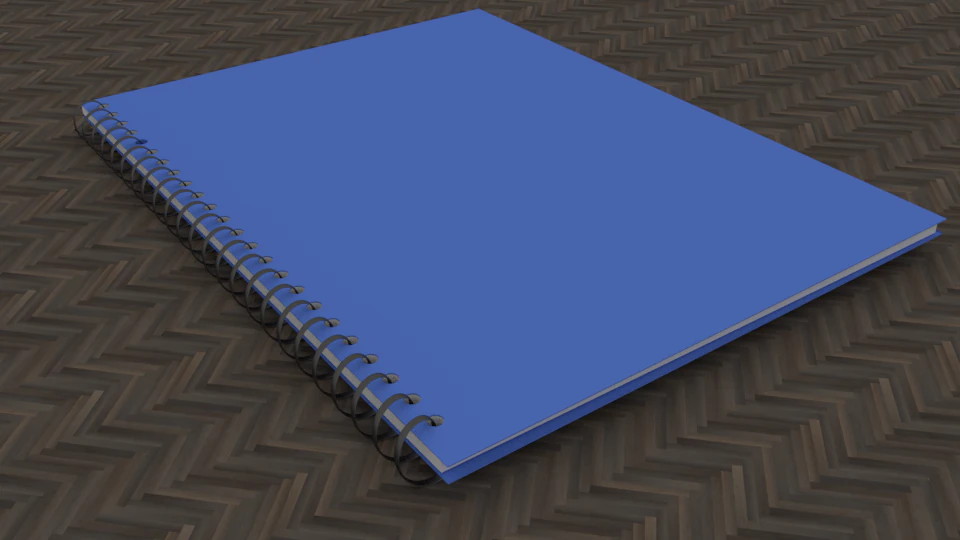 school notebook 3D Model .c4d .max .obj .3ds .fbx .stl .blend 